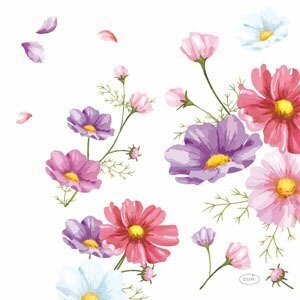 SERVIETTE OUATE BIO BLOOMS 33CM (x20)
