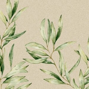 SERVIETTE OUATE FEUILLAGE 40CM (50)