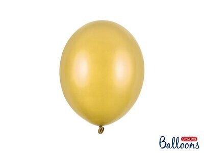 BALLON LATEX METAL OR 27CM (x50)