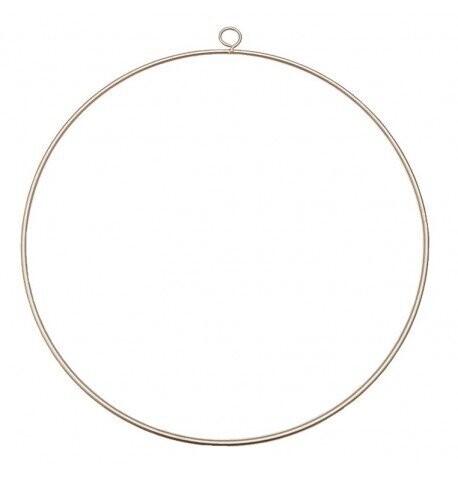 ANNEAU METAL ARGENT A SUSPENDRE 3MM DIAMETRE 30CM