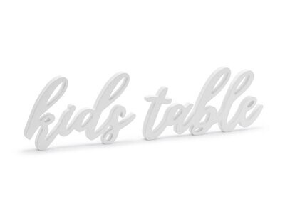 "KIDS TABLE" EN BOIS BLANC 38x10CM