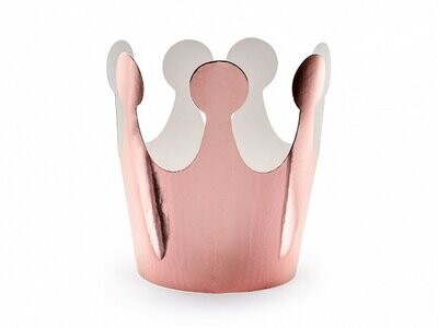 COURONNE ROSE GOLD 9x6CM (x6)