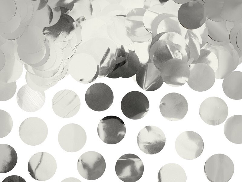 CONFETTIS CERCLE ARGENT 15GR