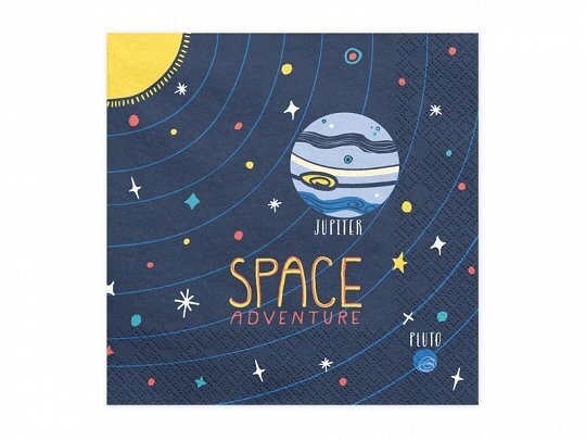 SERVIETTE "SPACE ADVENTURE" 33CM (x20)