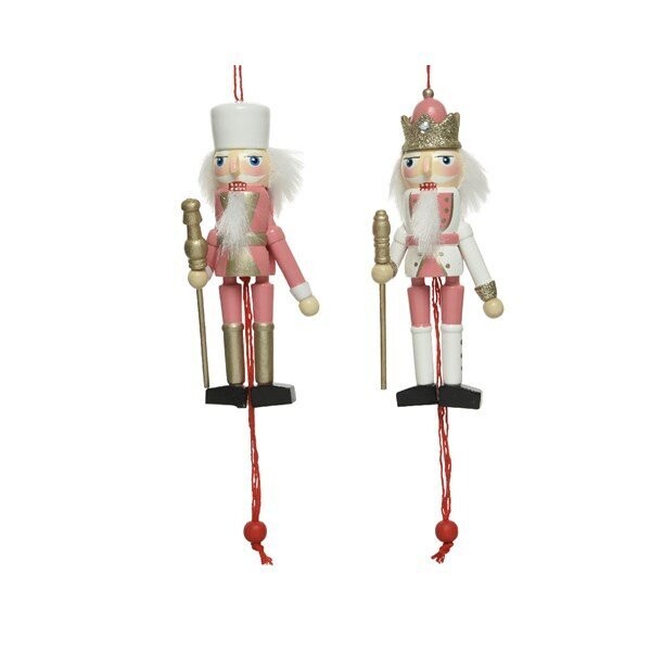SUSPENSION CASSE NOISETTE A TIRER ROSE 3x12.5CM 2 MODELES ASSORTIS