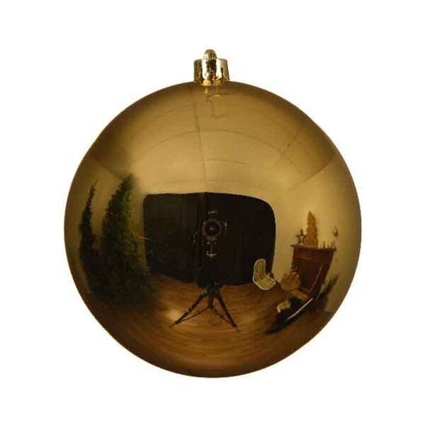 BOULE PLASTIQUE METALLISEE  OR 14CM