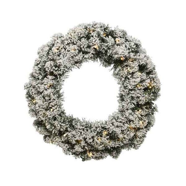 COURONNE SAPIN IMPERIAL ENNEIGE LUMINEUX LED 60CM