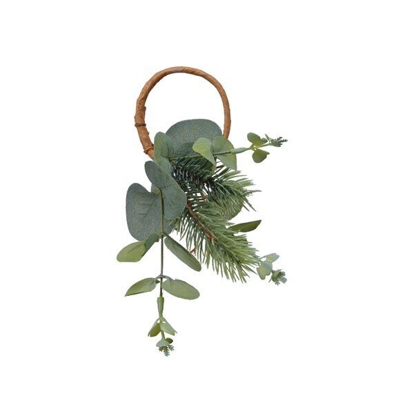 ROND DE SERVIETTE SAPIN ET EUCALYPTUS 11CM