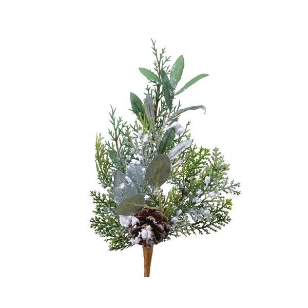 BRANCHE LARIX, FEUILLAGE ET POMME DE PIN 38CM