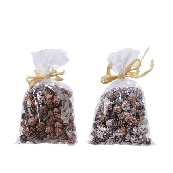 POMMES DE PIN NATURELLES OU GIVREES
