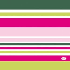 SERVIETTE OUATE RAYURES MULTICOLORES 33CM (x20)