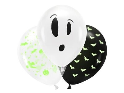 BALLON HALLOWEEN 3 MODELES ASSORTIS 27CM (x3)