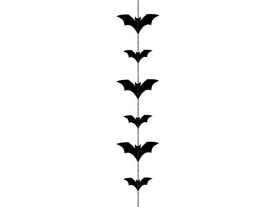 GUIRLANDE CHAUVE SOURIS NOIRE 11CMx1.5M
