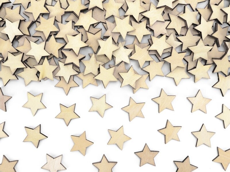 CONFETTIS ETOILE BOIS 2CM (x50)