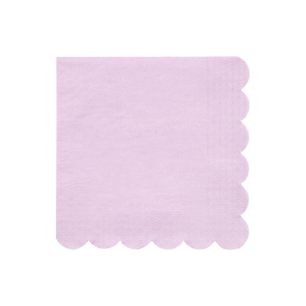 SERVIETTE LILA PASTEL BISCUIT 33CM (x20)