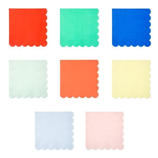 SERVIETTE PALETTE COULEURS BISCUIT 33CM (x20)