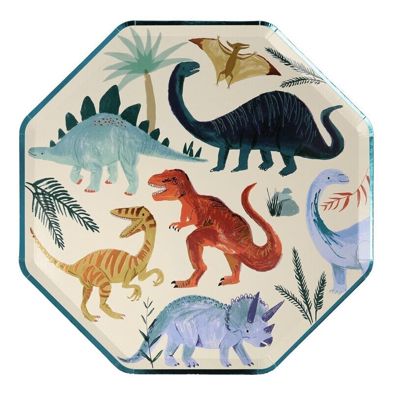 ASSIETTE OCTO ROYAUME DES DINOSAURES 26CM (x8)
