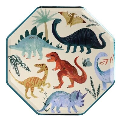 ASSIETTE OCTO ROYAUME DES DINOSAURES 26CM (x8)