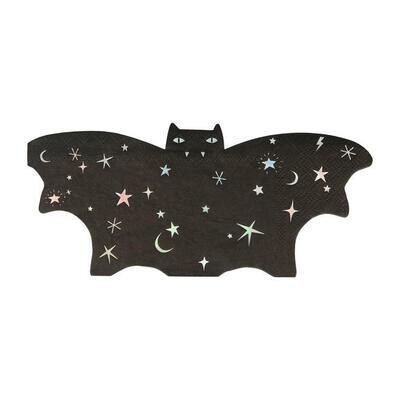 SERVIETTE FORME CHAUVE SOURIS 20X9CM (x16)