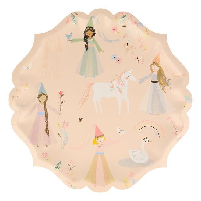 ASSIETTE PRINCESSES 23CM (x8)