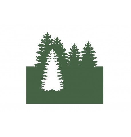 MARQUE PLACE KRAFT VERT FORET 8X8CM (x6)