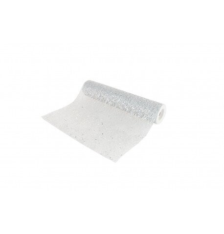 CHEMIN DE TABLE GLITTER 30CMx5M ARGENT