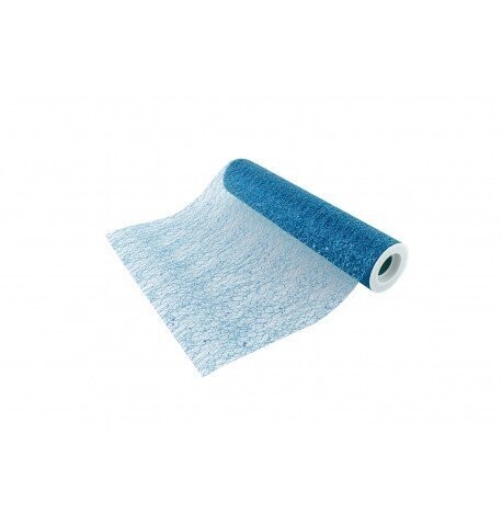 CHEMIN DE TABLE GLITTER 30CMx5M BLEU POLAIRE