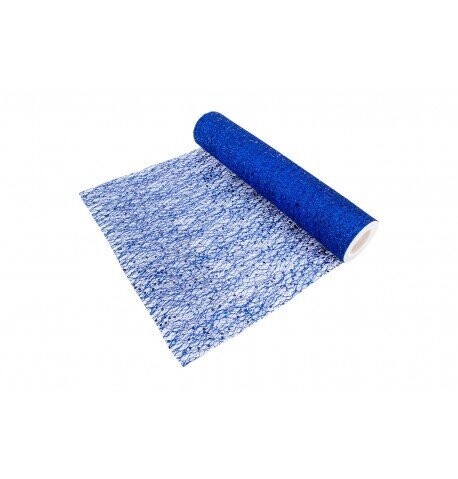 CHEMIN DE TABLE GLITTER 30CMx5M BLEU ROI