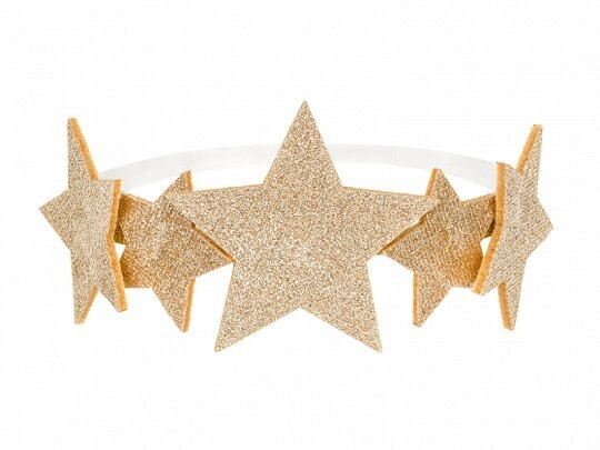 BANDEAU ETOILES OR 12CM