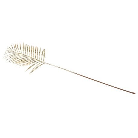 FEUILLE DE PALMIER CHAMPAGNE METALLISE ET PAILLETTES 88CM