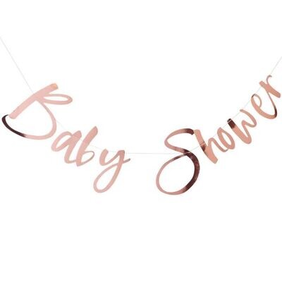 GUIRLANDE "BABY SHOWER" ROSE GOLD 1.50M