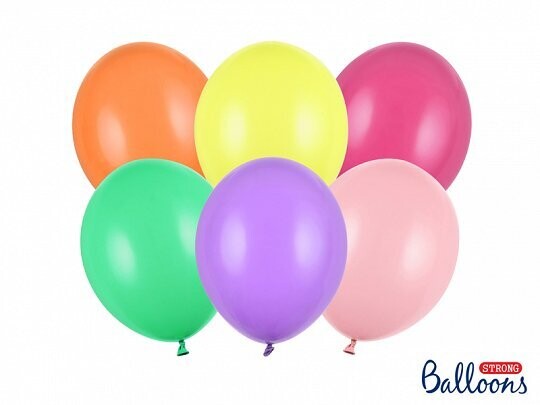 BALLON LATEX PASTEL 27CM (x10)