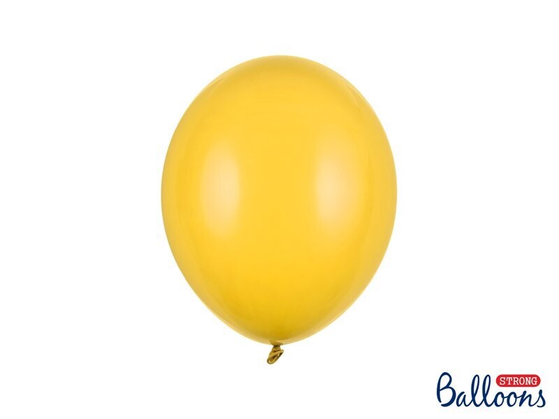 BALLON LATEX JAUNE MIEL 27CM (x10)