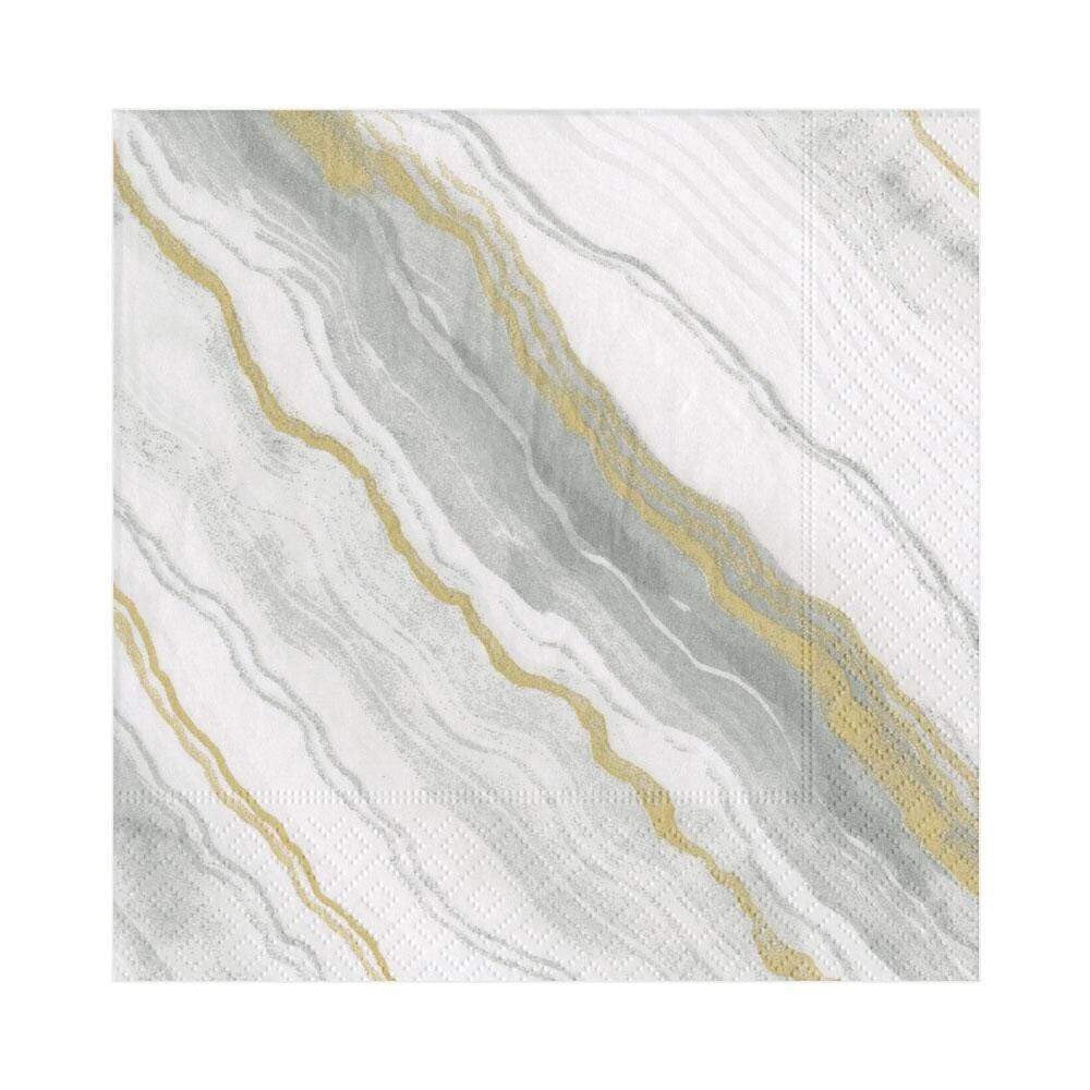 SERVIETTE MARBRE 33CM (X20)