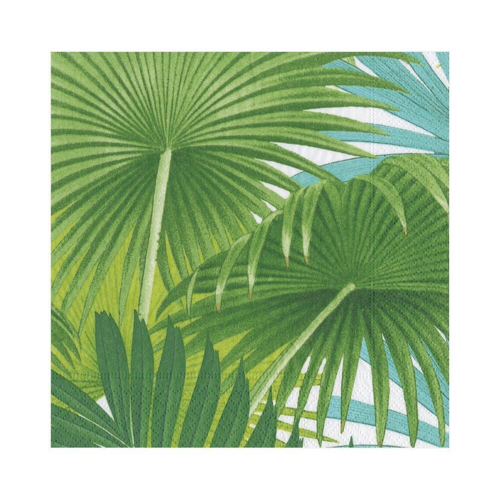 SERVIETTE FEUILLES DE PALMIERS 33CM (X20)