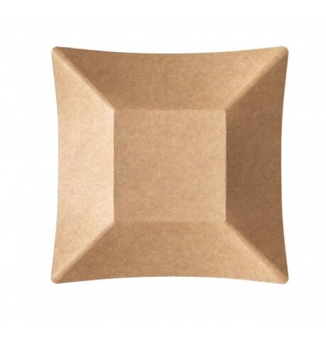 MINI ASSIETTE CARREE 11.6CM COMPOSTABLE WASABI KRAFT (8)