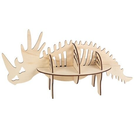 PRESENTOIR DINOSAURE 3D EN BOIS 58,5x24x30CM