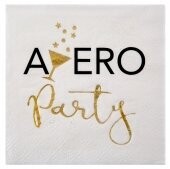 SERVIETTE COCKTAIL APERO PARTY 25CM (x20)