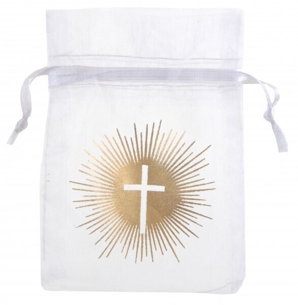 POCHON CEREMONIE ORGANDI 10x7.5CM (x6)