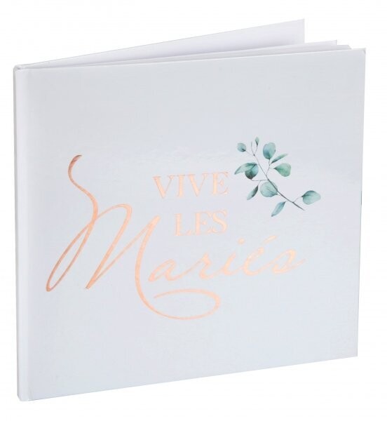 LIVRE D'OR BUCOLIQUE "VIVE LES MARIÉS » 24CMx24CM