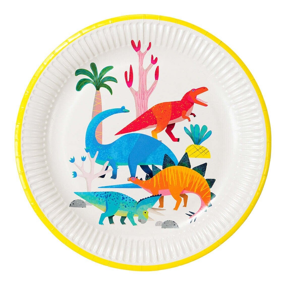 ASSIETTE DINOSAURES 23CM (x8)