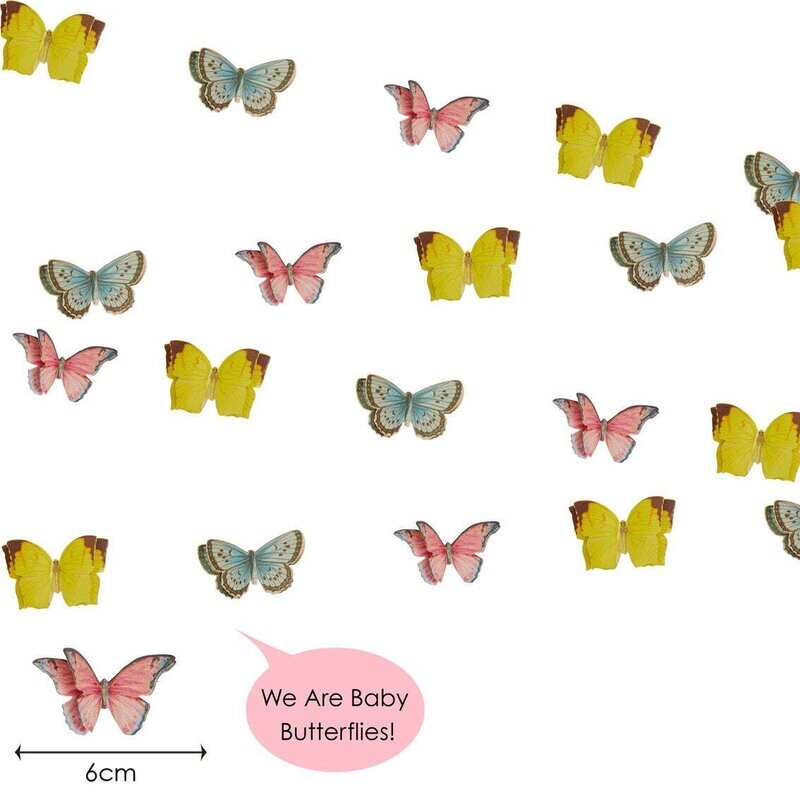 GUIRLANDE DE PAPILLONS MULTICOLORS 2.60M