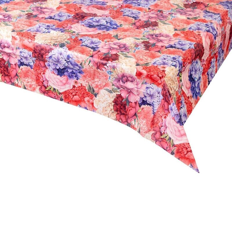 NAPPE PAPIER FLORALE 180x120CM