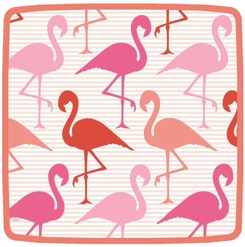 ASSIETTE FLAMANT ROSE 21CM (x8)
