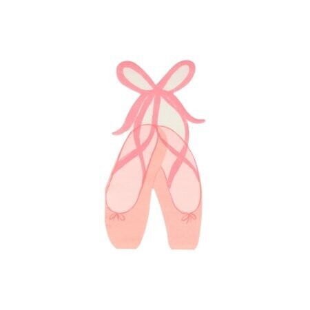 SERVIETTE FORME CHAUSSON BALLERINE 9x18CM (x16)