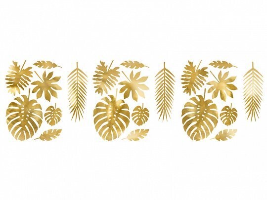 FEUILLE TROPICALE OR (x21)