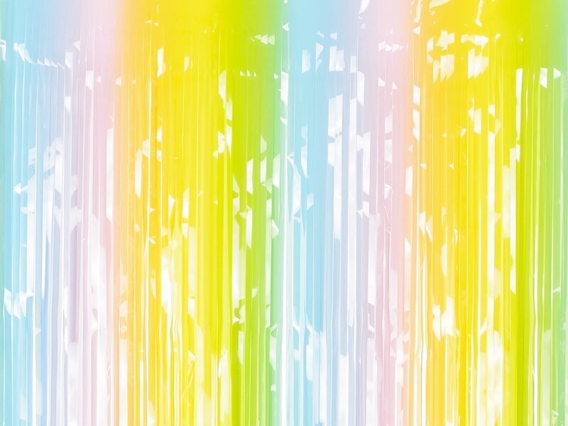 RIDEAU LAME MULTICOLORS PASTEL 1x1.95M