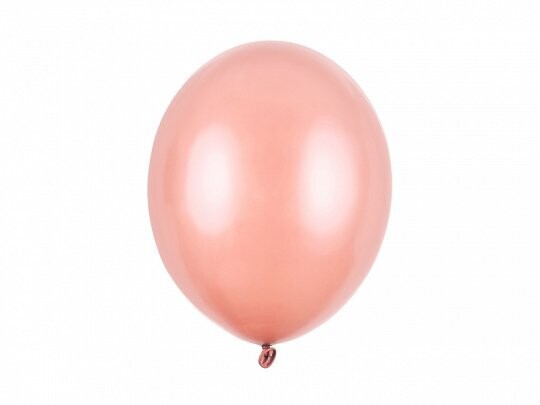 BALLON LATEX ROSE GOLD METAL 30CM (x100)