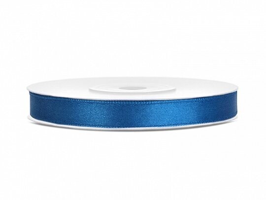RUBAN SATIN BLEU MARINE 6MMx25M