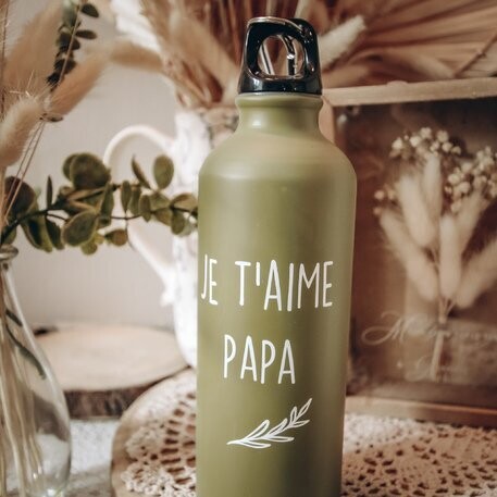 GOURDE JE T'AIME PAPA 500ML 21.5X6.4CM